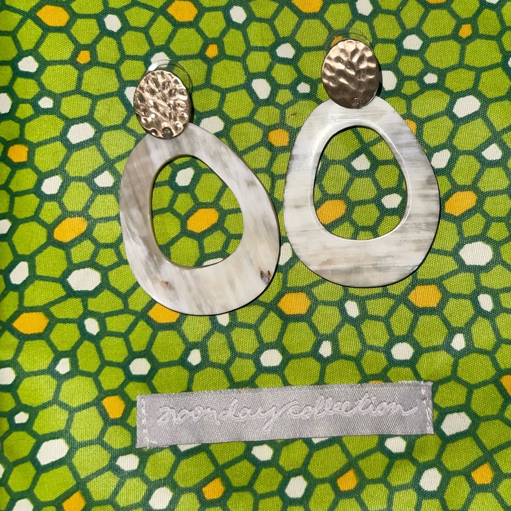 NoonDay cow horn earrings